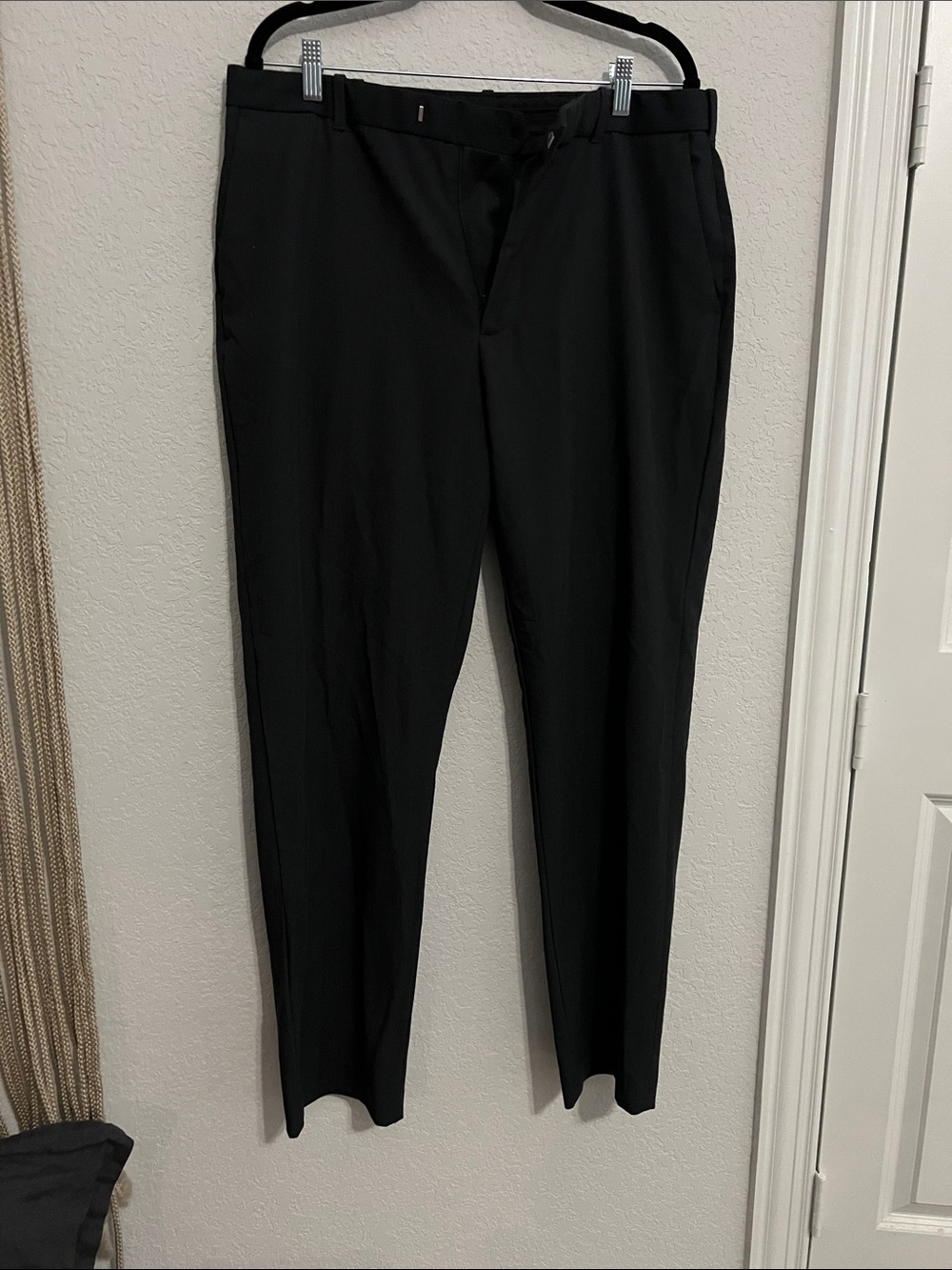 Izod Black Men's Dress Pants - Modern Straight Leg